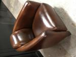 Fauteuil club cuir vintage  - Miniature