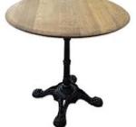 Table bistrot en fonte - Miniature