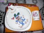 Assiette a bouillie en porcelaine - Miniature