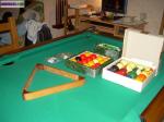 Billard mixte en merisier - Miniature