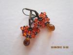 Boucles d'oreilles papillons cristal (fait main) - Miniature