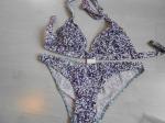 Maillot de bain femme bleu florale t 40 - t 85b - 90b neuf - Miniature