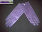 Fleurdelys gants cuir - Miniature